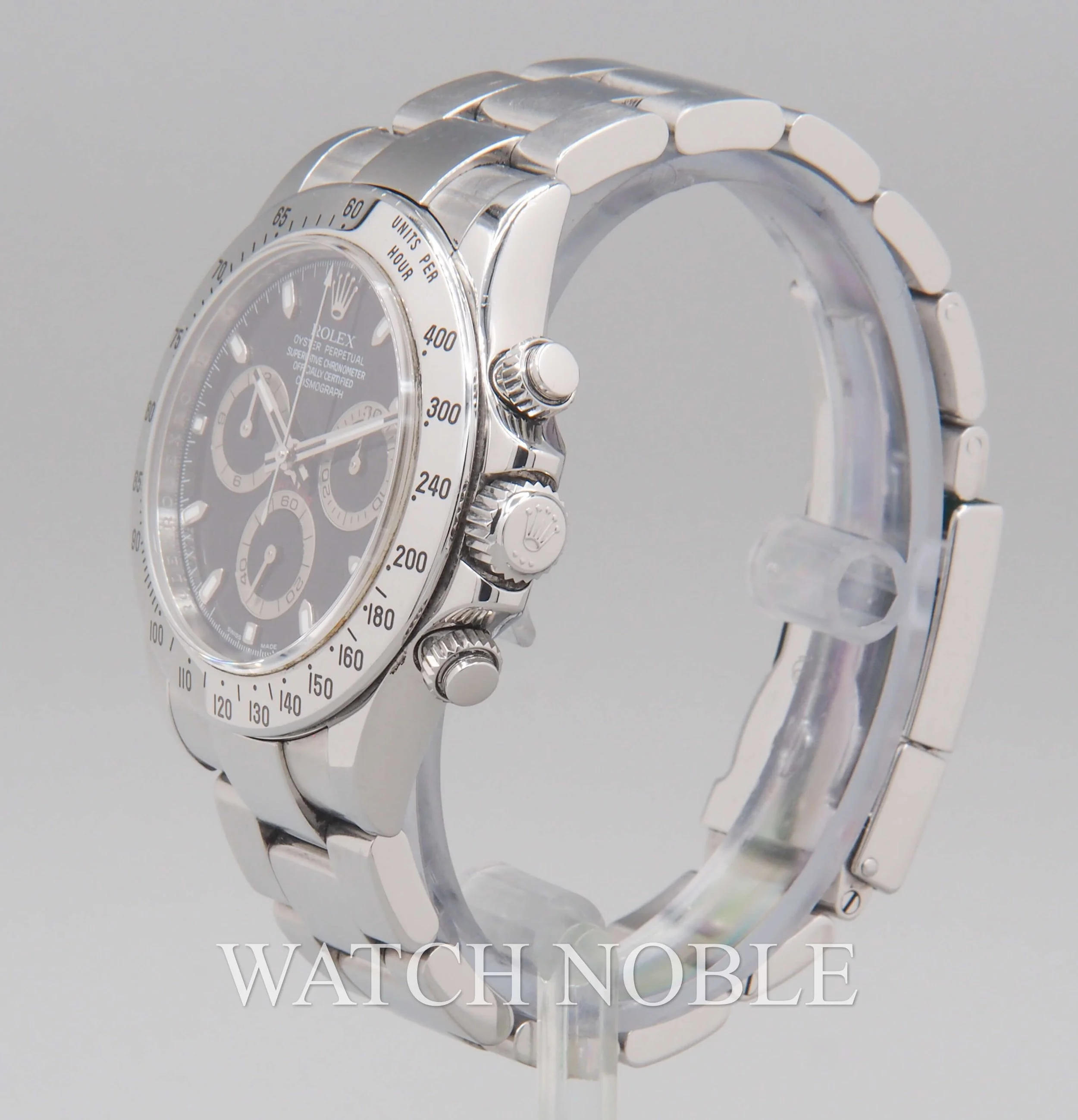 Pre-owned Rolex Cosmograph Daytona Black Dial Steel Men's Watch 116520