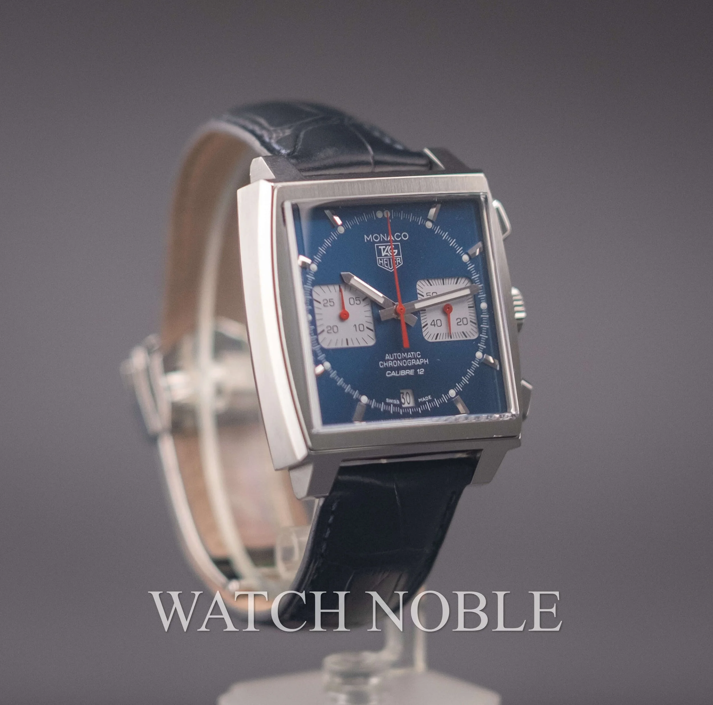 Pre-owned TAG Heuer Monaco Calibre 12 CAW2111.FC6183.