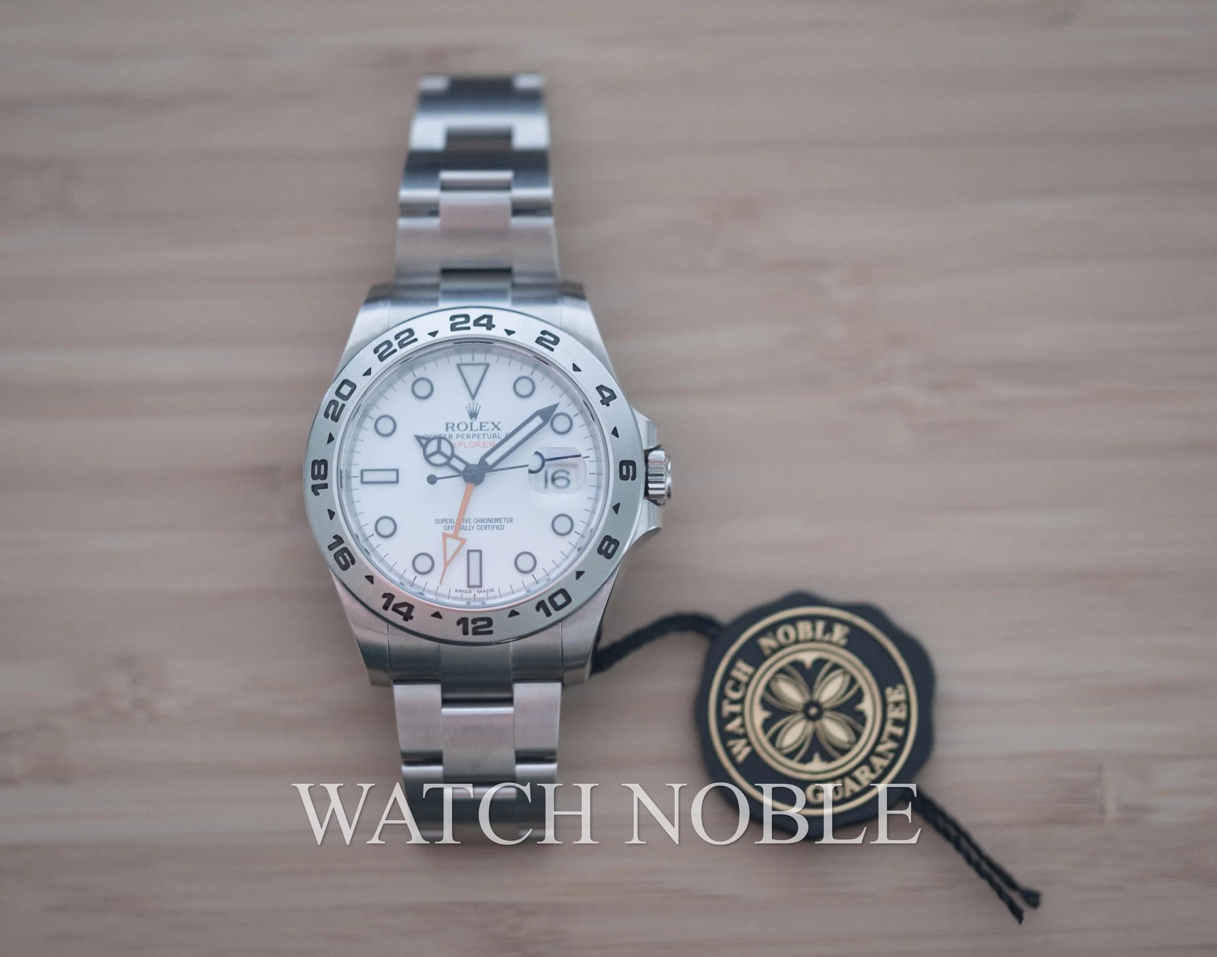 Pre-owned Rolex 216570 Explorer II White Dial Stainless Steel 42mm