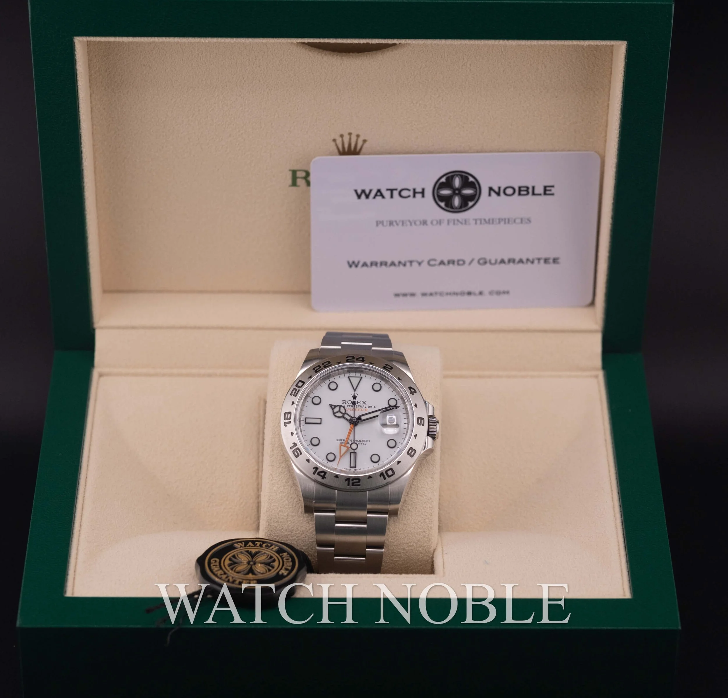 Pre-owned Rolex 216570 Explorer II White Dial Stainless Steel 42mm