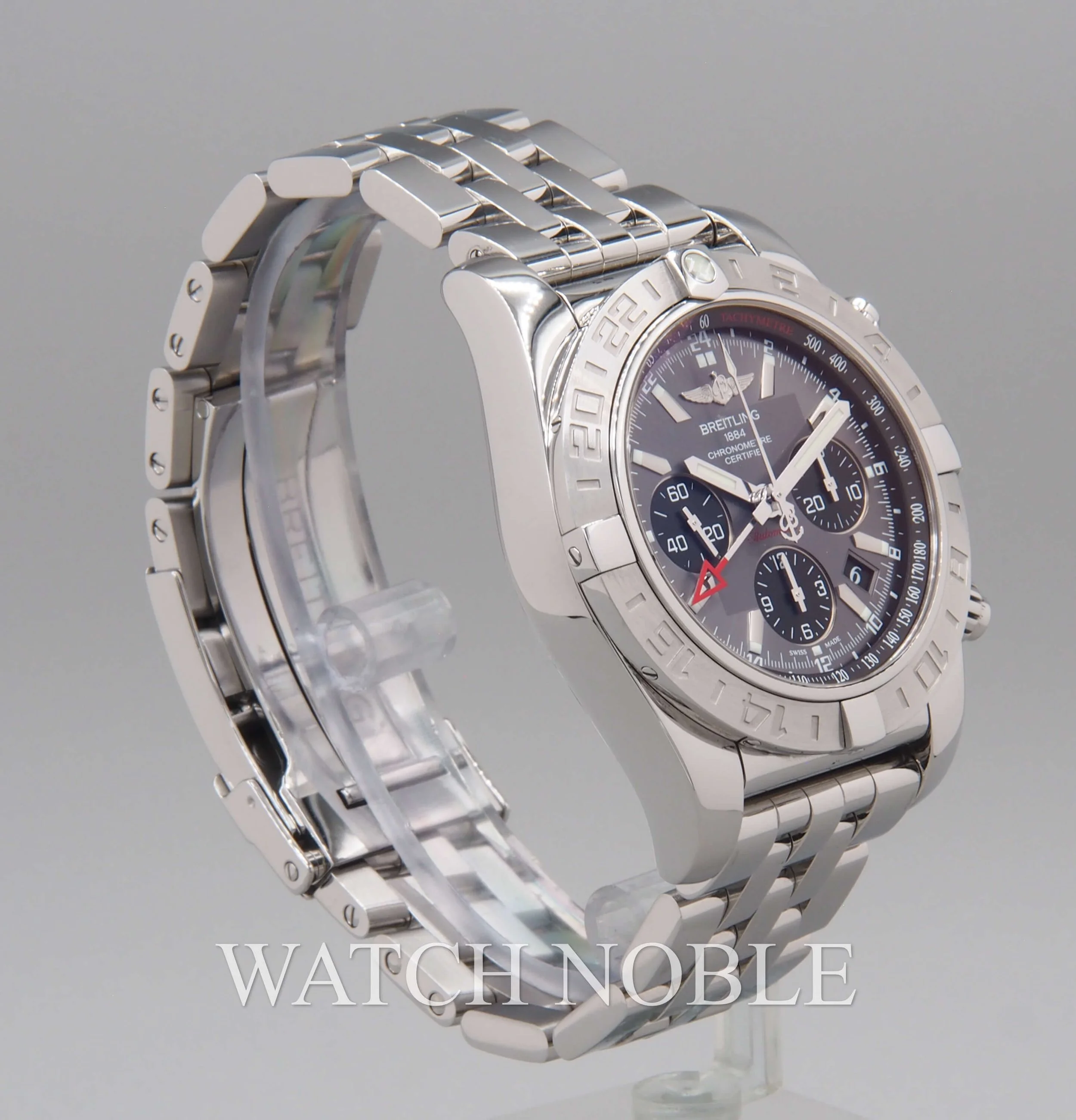 Pre-Owned Breitling Chronomat B01 44 Chronograph GMT Grey Dial AB042011