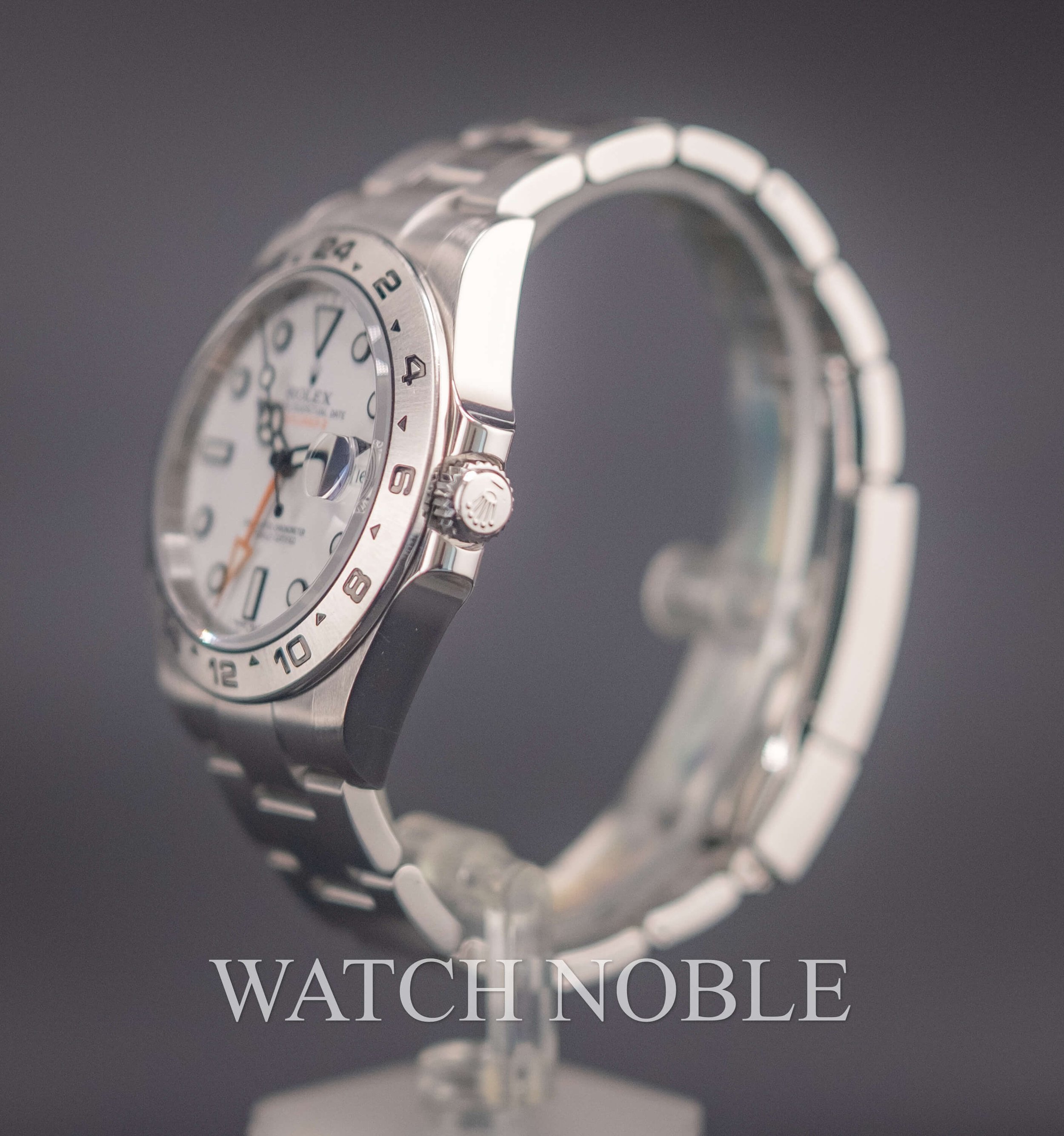 Pre-owned Rolex 216570 Explorer II White Dial Stainless Steel 42mm
