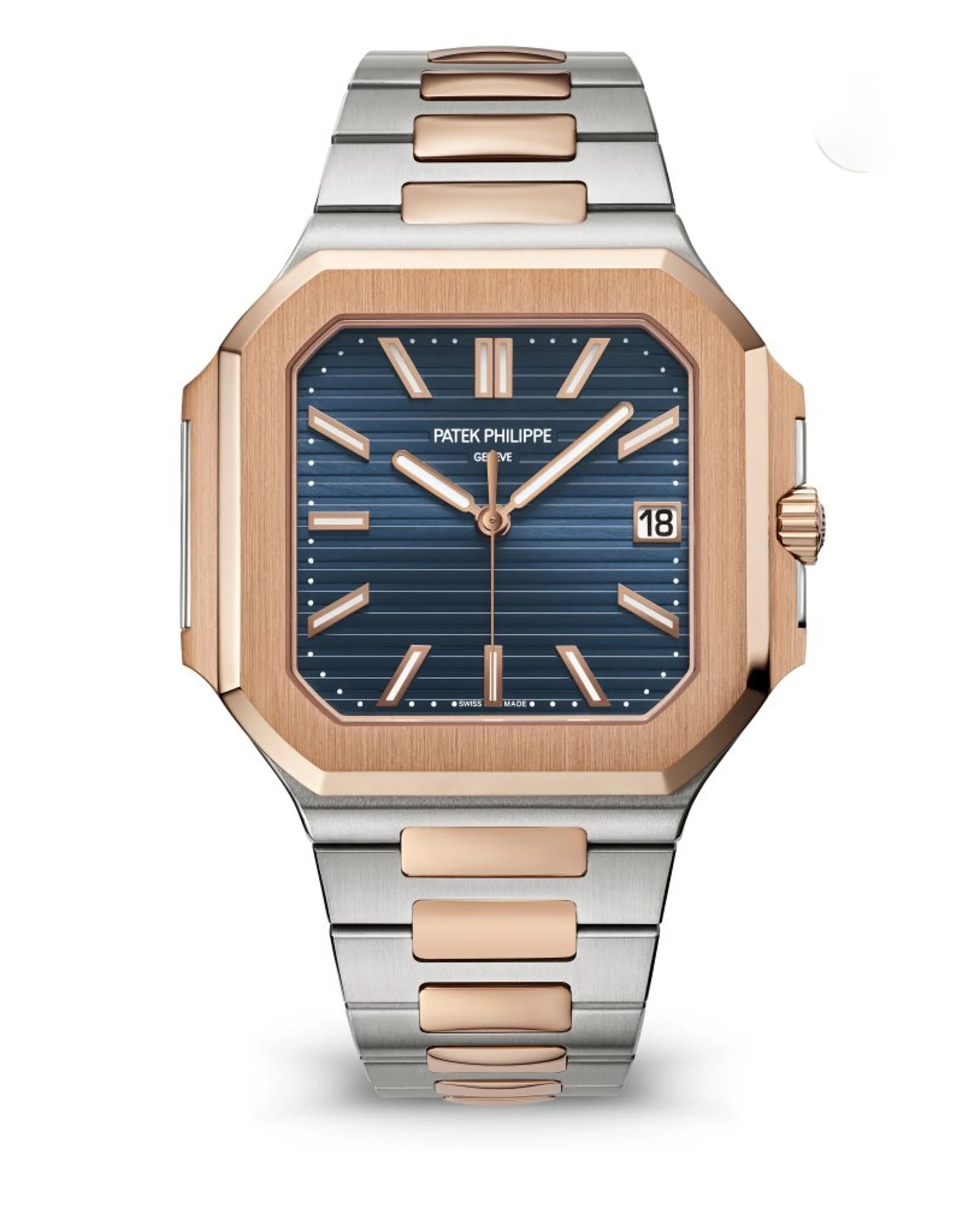 Patek Philippe Cubitus  5821/1AR Stainless Steel & Rose Gold Blue Dial 45mm