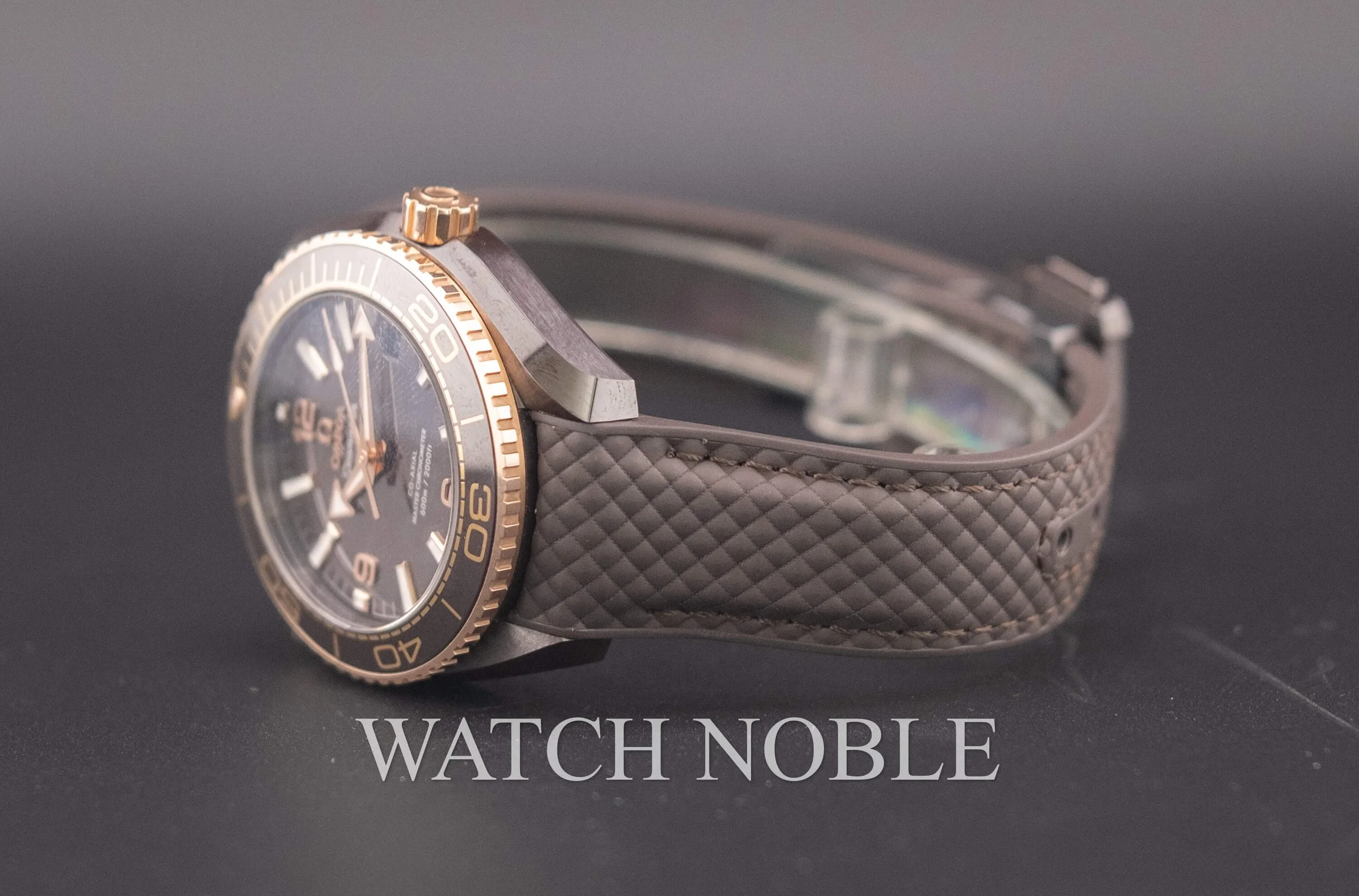 Omega Seamaster Planet Ocean 600M Brown Dial Ceramic/ Rose Gold 39.5mm 215.62.40.20.13.001