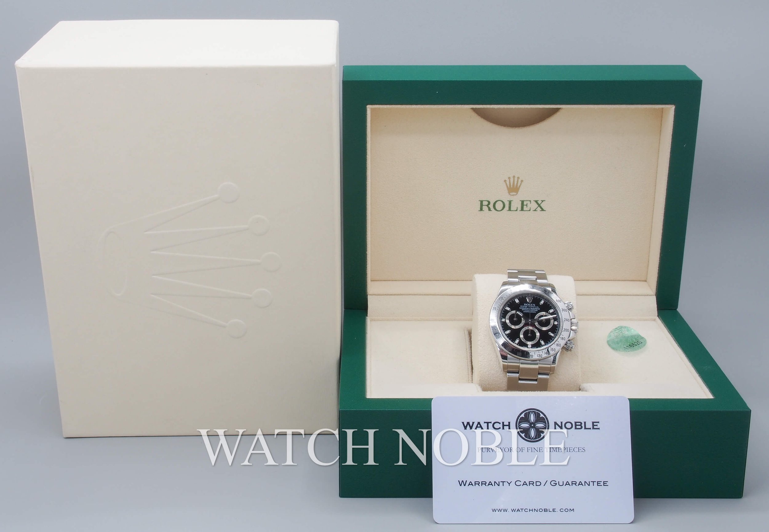 Pre-owned Rolex Cosmograph Daytona Black Dial Steel Men's Watch 116520