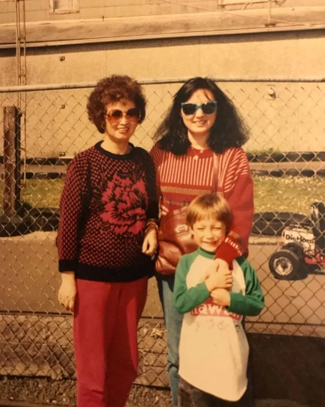 Grandma, mom and me. Grandma's perm clearly weakens from generation to generation. #quapa #oldschoolcool