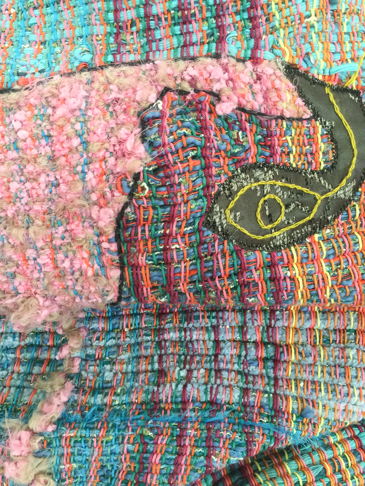 Fallopian Pillow Big Blue (detail)