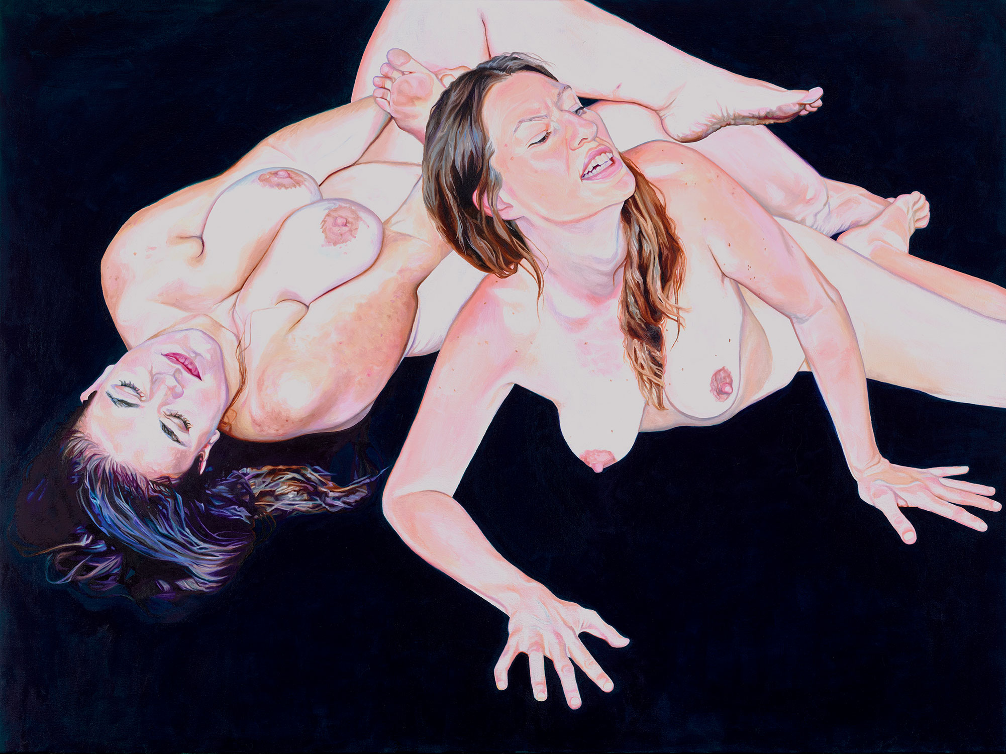 Megan Van Groll, Allegory of Graces, oil on canvas, 36 x 48 inches 2015