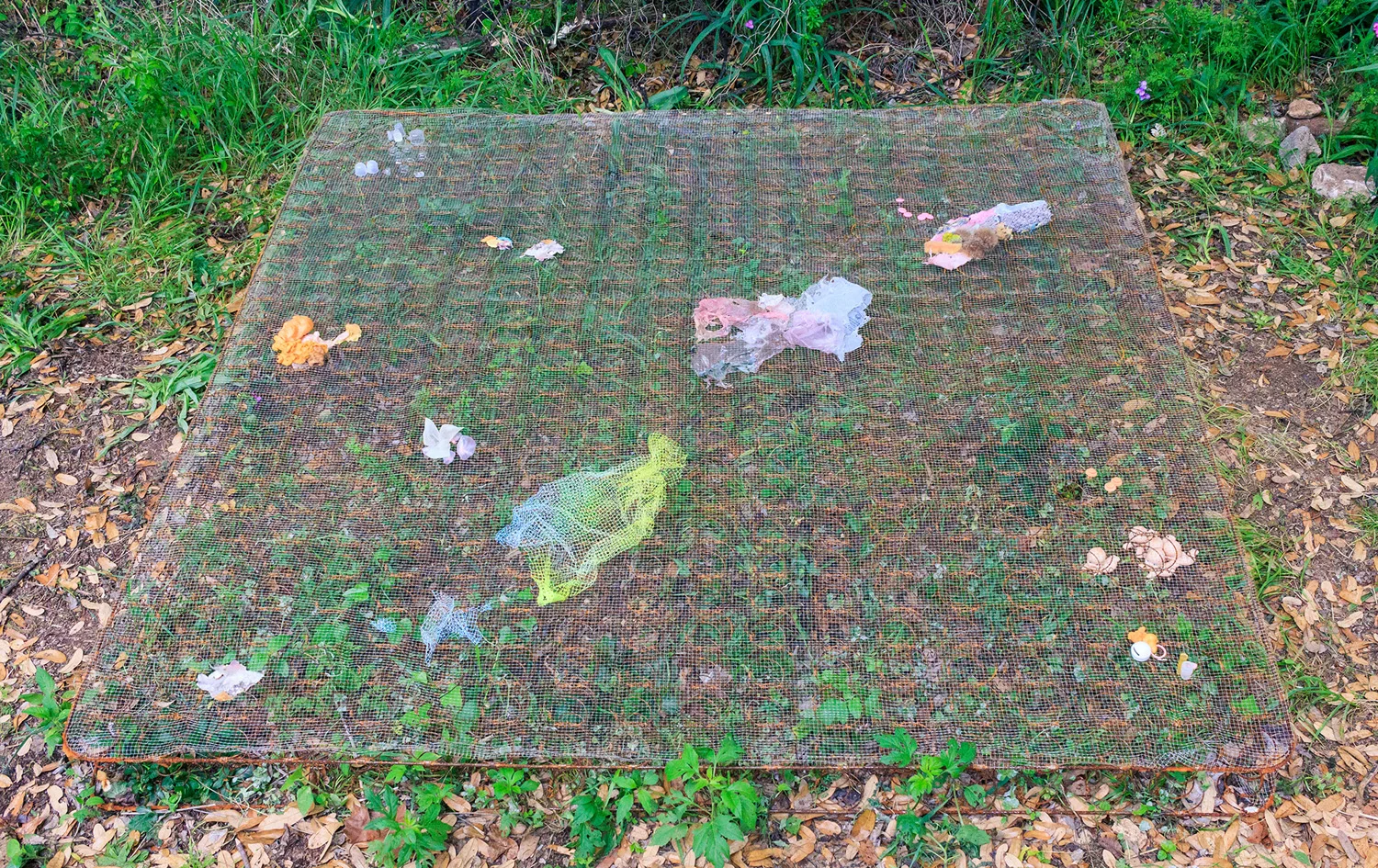 Twilight Sleep , found objects on mattress spring, 2017
