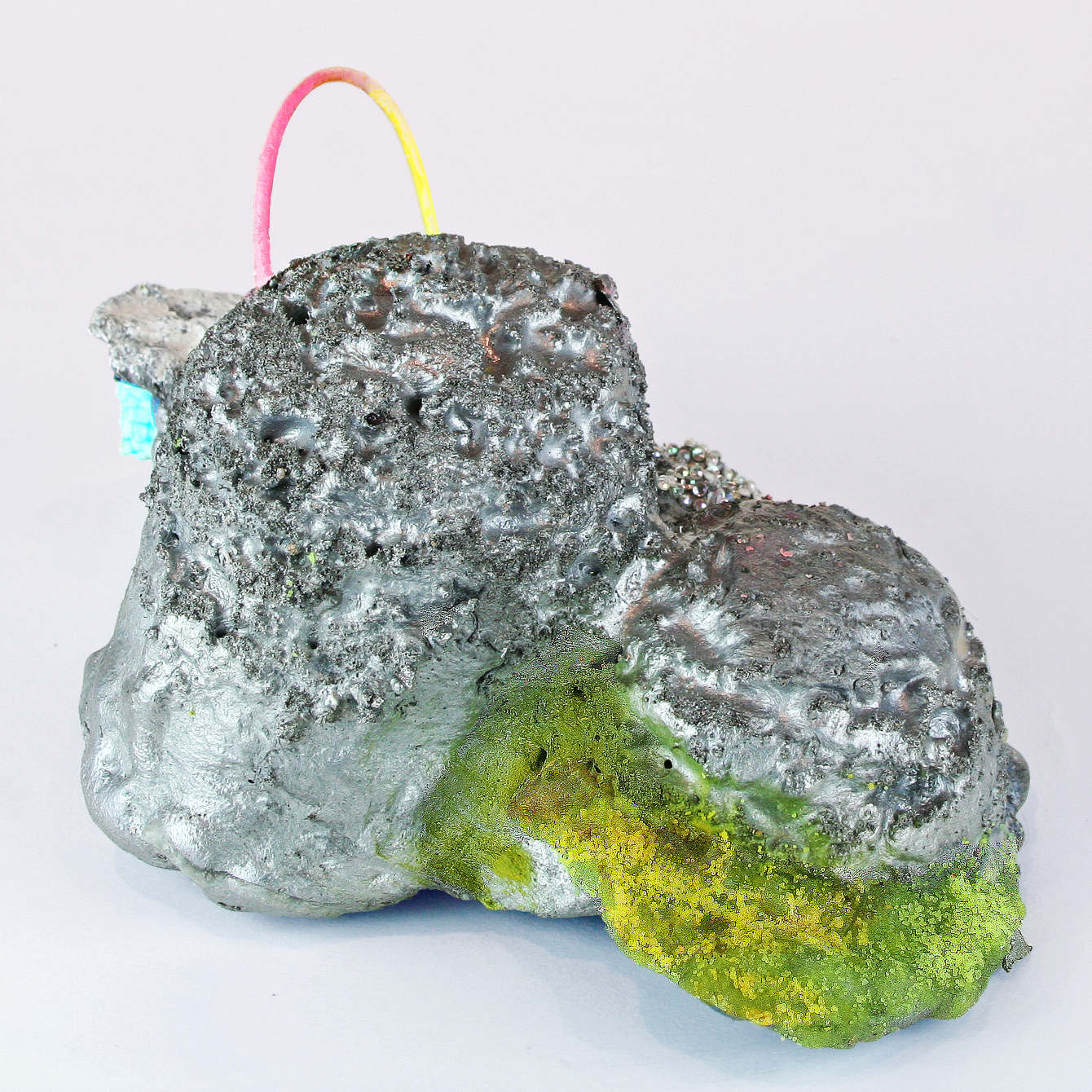 Test Tube Baby No. 1 , Cast aluminum, wax, urethane, plastic, resin, plaster, paint, spray paint, Floam, Silly Putty, toys, found objects, 10 x 5 x 5 inches, 2016