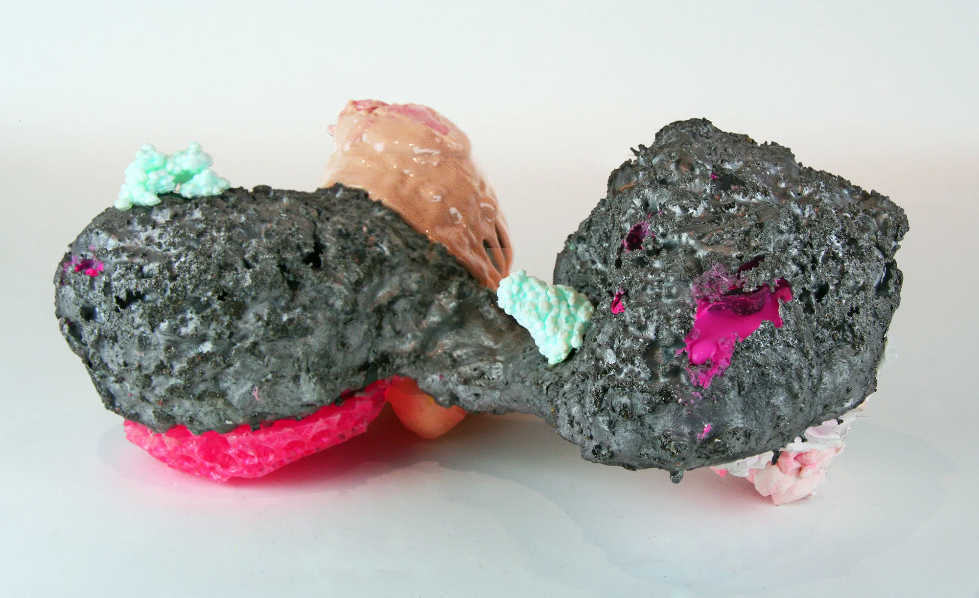 Test Tube Baby No. 2 , Cast aluminum, wax, urethane, plastic, resin, plaster, paint, spray paint, Floam, Silly Putty, toys, found objects, 6 x 14 x 6 inches, 2016