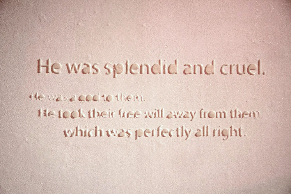 backpage.poems , Lotion on wall, Dimensions variable, 2017.
