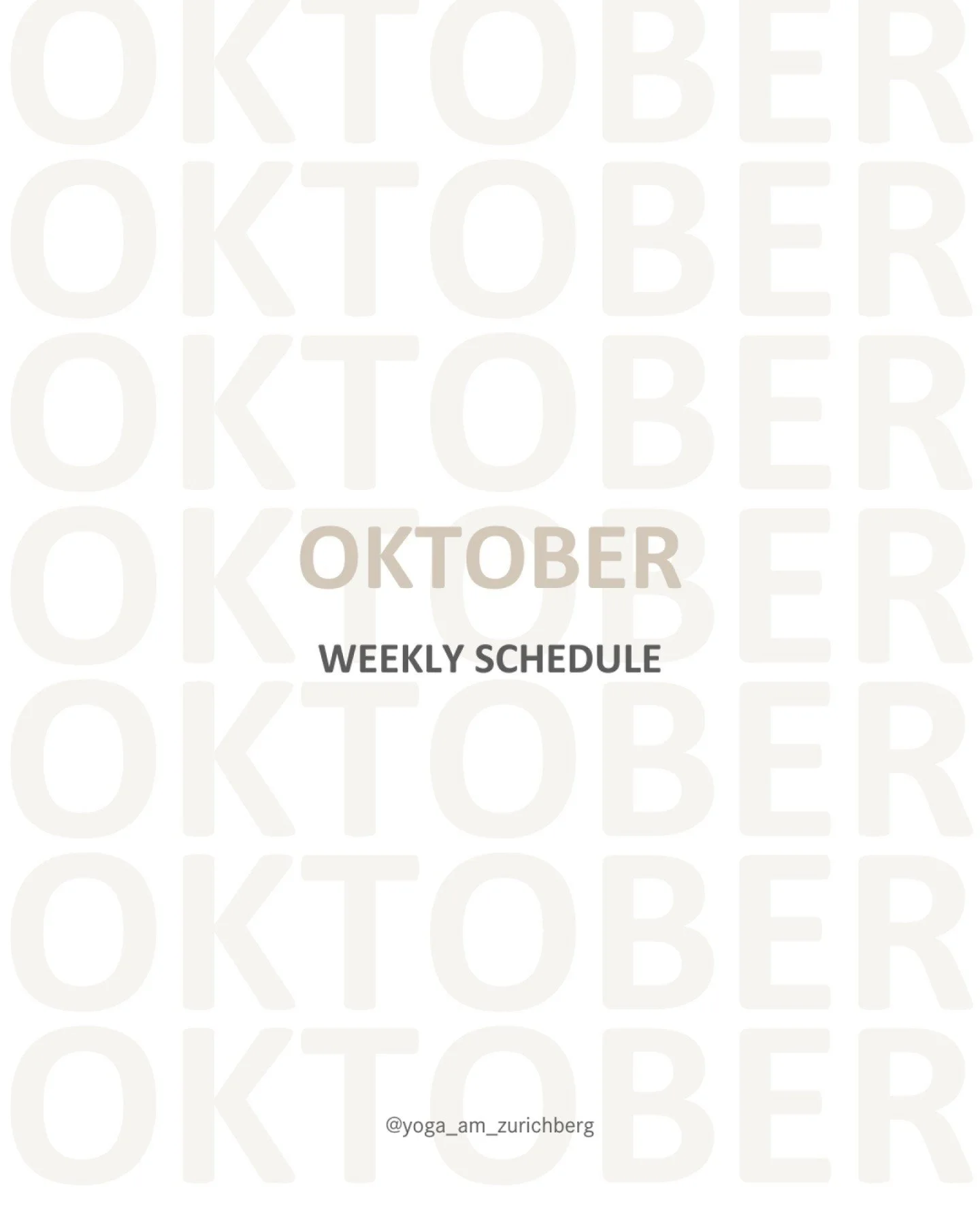 🍂 Willkommen Oktober– voller Yoga, Workshops & neuer Energie!
Unser reguläres Kursprogramm läuft wie gewohnt – zusätzlich erwarten dich diesen Monat einige besondere Highlights:
📅 19. Oktober– Family Yoga &