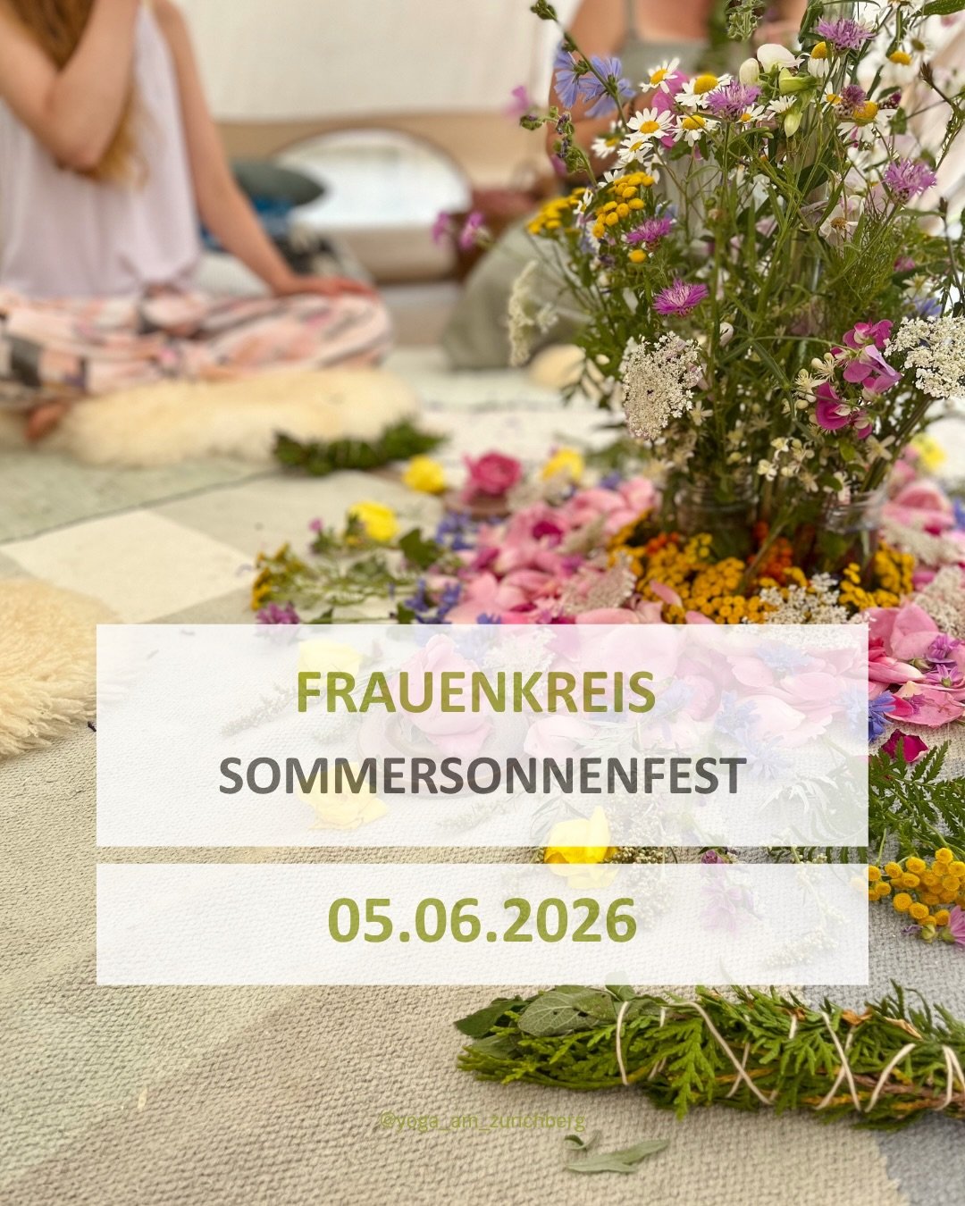 ✨ Frauenkreis &ndash; Sommersonnenfest ✨

Zur Sommersonnenwende &ouml;ffnen wir einen Raum f&uuml;r Verbindung, Reflexion und gemeinsames Innehalten. 🌿

Freue dich auf sanfte Yoga- und Meditationspraxis, kleine Rituale, Journaling und achtsamen Aust