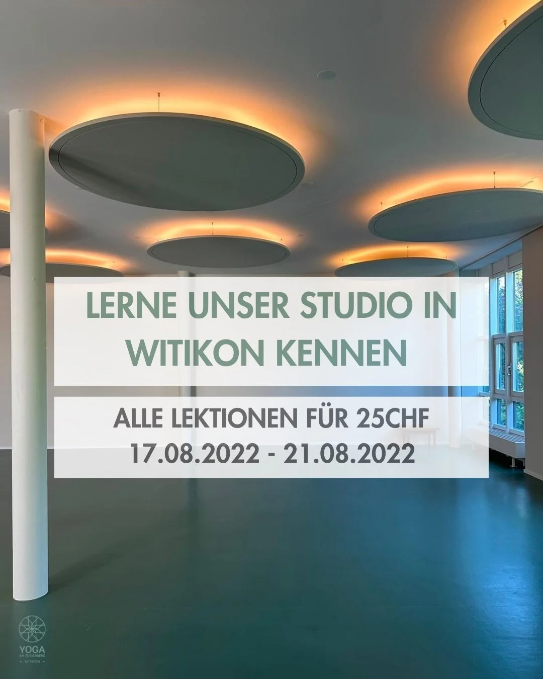 Hurra, n&auml;chste Woche ist es endlich soweit! 🤍 
Unser neues Yoga am Z&uuml;richberg Studio in Witikon &ouml;ffnet seine T&uuml;ren! 🧘&zwj;♀️

Zur Er&ouml;ffnungswoche warten besondere Angebote &amp; Specials auf euch. Kommt vorbei, lernt unser 