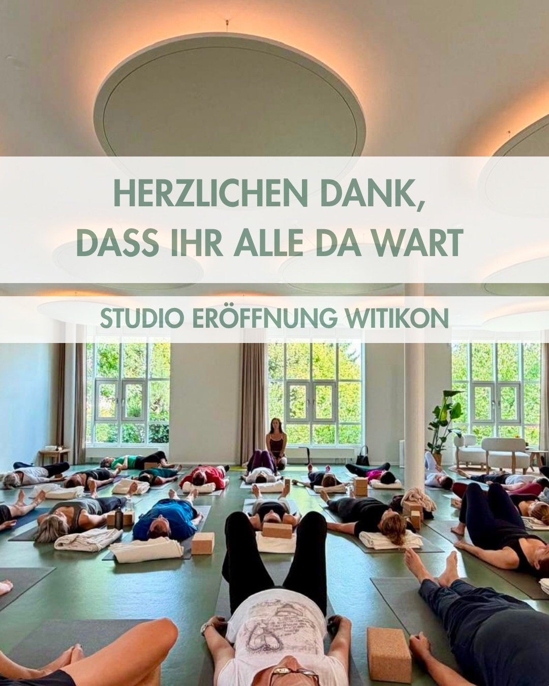 HERZLICHEN DANK, DASS IHR ALLE DA WART! 🧡✨

Wir sind noch immer ganz befl&uuml;gelt von unserem Tag der offenen T&uuml;r in Witikon! 🧘&zwj;♀️ 

Danke, dass ihr so zahlreich mit uns praktiziert und den Nachmittag beim gemeinsamen Ap&eacute;ro auskli