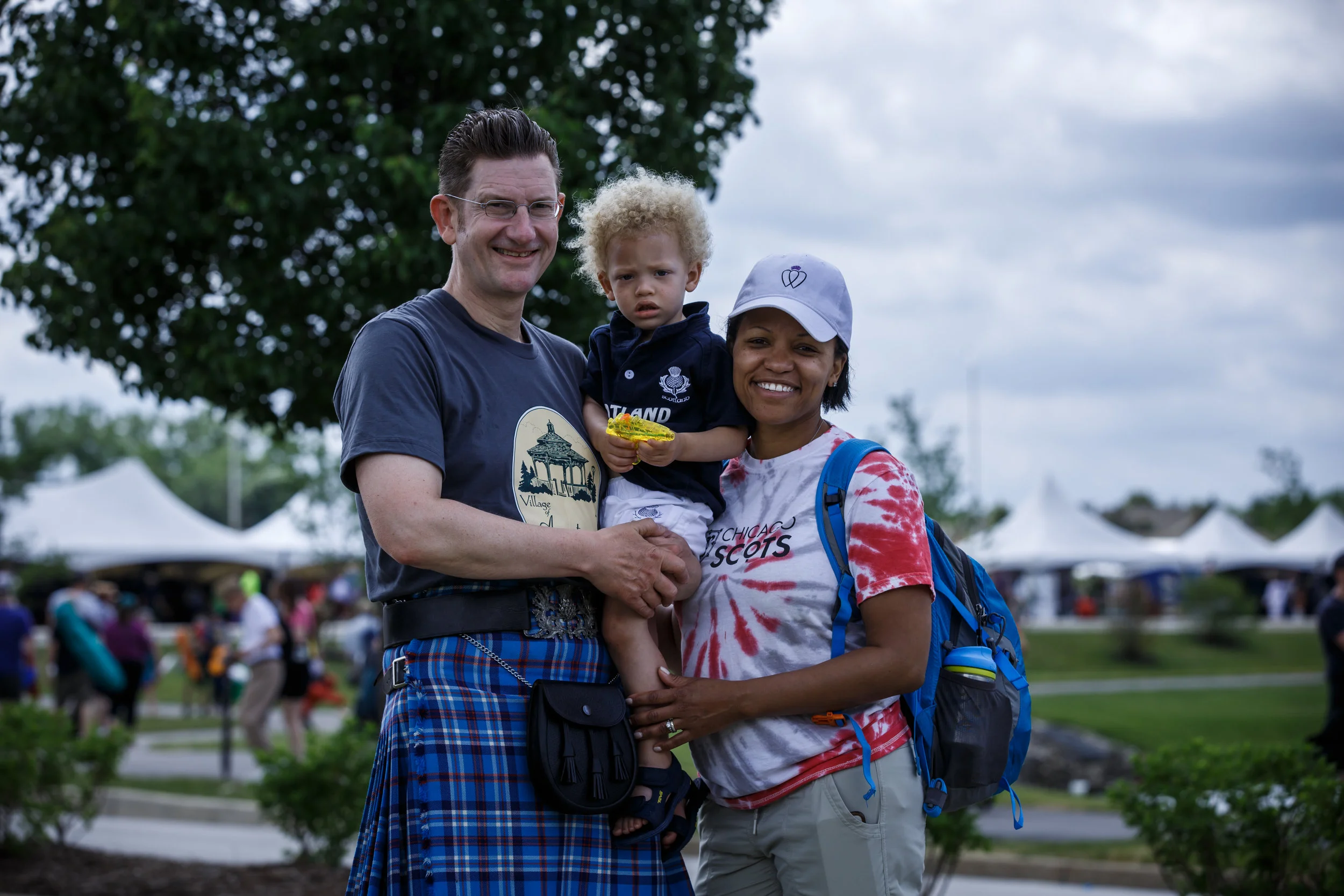 2017 Scottish Festival & Highland Games. Itasca, IL. Gus, Bobby and Aisha Noble. Photo cred: James Richards IV