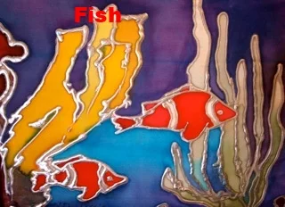 Dye on silk