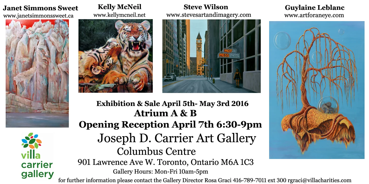 SOVA member Steve Wilson is exhibiting with three other talented artists at the Columbus Centre.