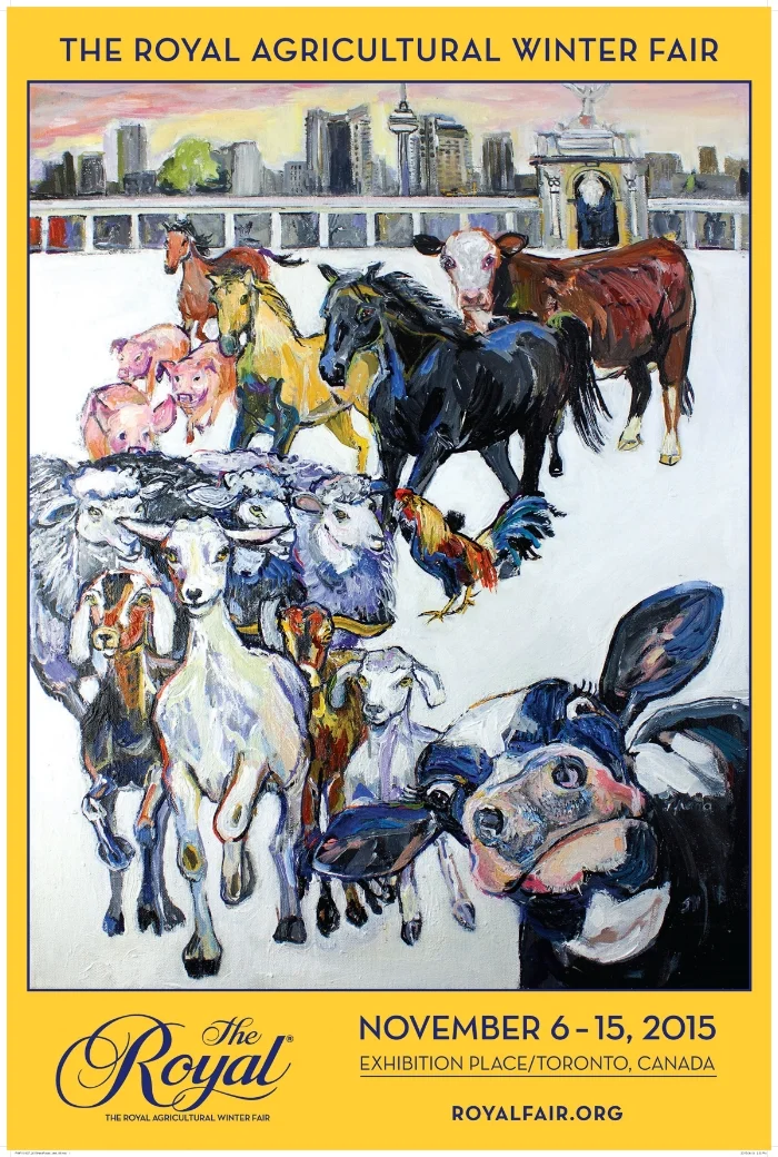 This wonderful artist was selected to create the poster for the Royal Agricultural Winter Fair in 2015.