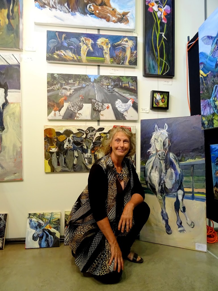  Janice with some "personalities" at VAM. 