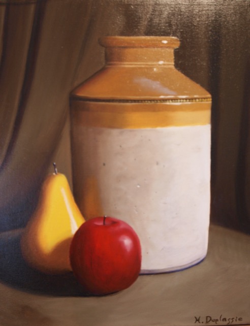 Jug and Fruit 16 by 20 inches oil