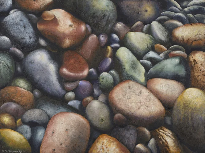 “Shore Stones”, 18” by 24”