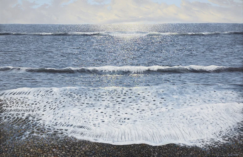 “A Waterscape Brightness”, 40” by 60”
