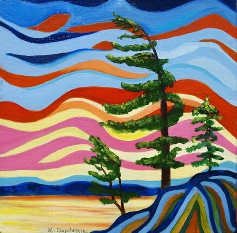 Tribute to Group of Seven painting by artist Helen Duplassie.