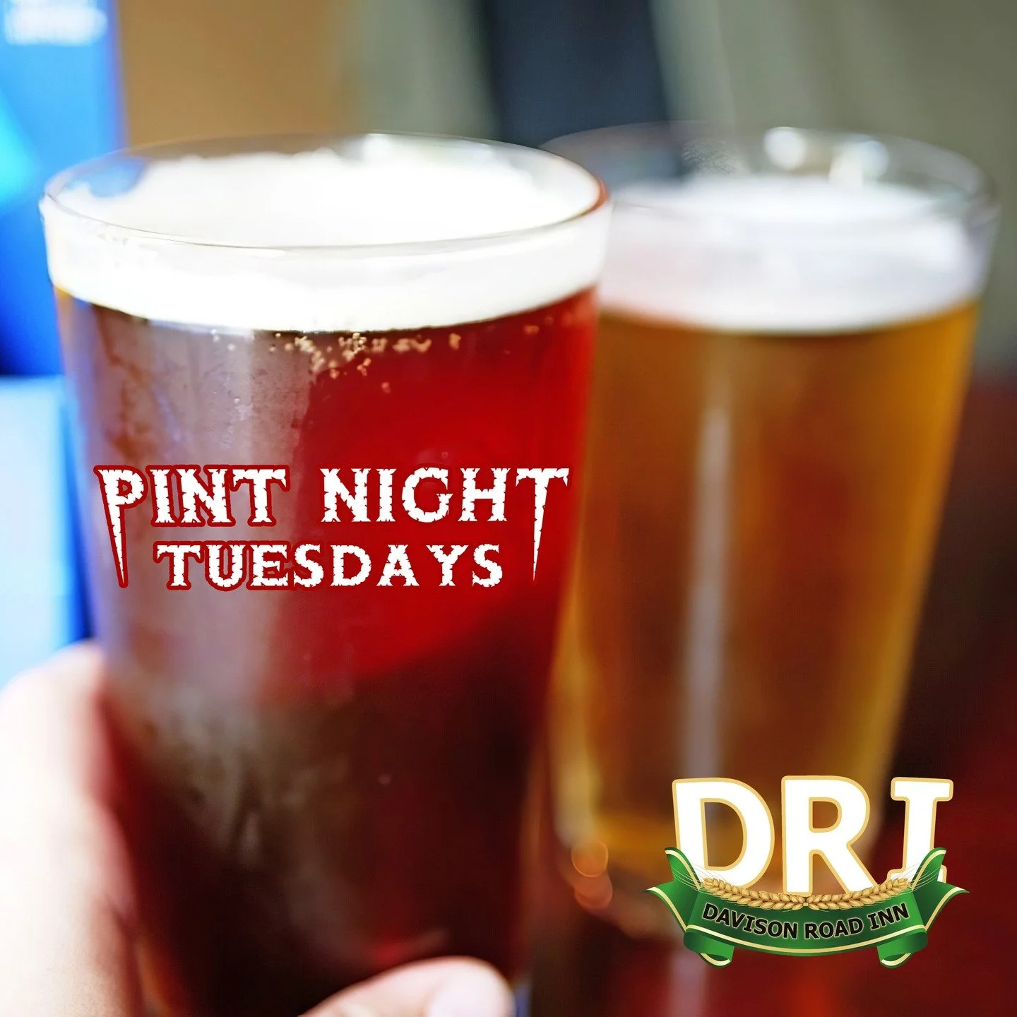 𝐖𝐡𝐨 𝐂𝐨𝐮𝐥𝐝 𝐆𝐨 𝐟𝐨𝐫 𝐚 𝐂𝐨𝐮𝐩𝐥𝐞 𝐨𝐟 𝐏𝐢𝐧𝐭𝐬 𝐖𝐢𝐭𝐡 𝐅𝐫𝐢𝐞𝐧𝐝𝐬?!🍻

𝐂𝐨𝐦𝐞 𝐄𝐧𝐣𝐨𝐲 𝐏𝐢𝐧𝐭 𝐍𝐢𝐠𝐡𝐭 @ 𝐃𝐑𝐈 𝐓𝐡𝐢𝐬 𝐚𝐧𝐝 𝐄𝐯𝐞𝐫𝐲 𝐓𝐮𝐞𝐬𝐝𝐚𝐲!

We&rsquo;ve got Craft Beer Pints for $4.50 and Domestic Pints for 