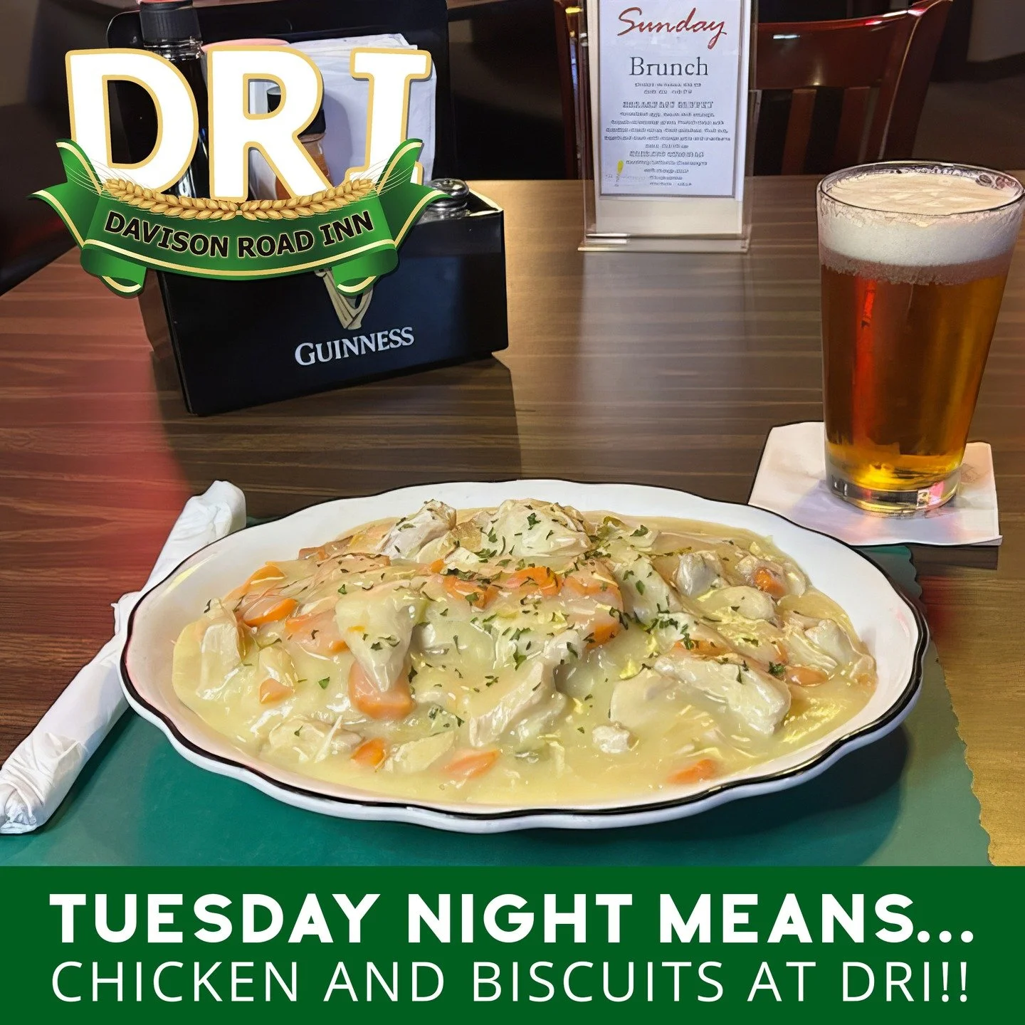 𝐋𝐨𝐜𝐤𝐩𝐨𝐫𝐭, 𝐂𝐨𝐮𝐥𝐝 𝐘𝐨𝐮 𝐔𝐬𝐞 𝐒𝐨𝐦𝐞 𝐂𝐡𝐢𝐜𝐤𝐞𝐧 𝐚𝐧𝐝 𝐁𝐢𝐬𝐜𝐮𝐢𝐭𝐬 𝐭𝐨 𝐖𝐚𝐫𝐦 𝐘𝐨𝐮𝐫𝐬𝐞𝐥𝐟 𝐓𝐨𝐧𝐢𝐠𝐡𝐭?!🍲🔥

Our special this and every Tuesday is our delicious Chicken and Biscuits. Oven-fresh chicken with a savory