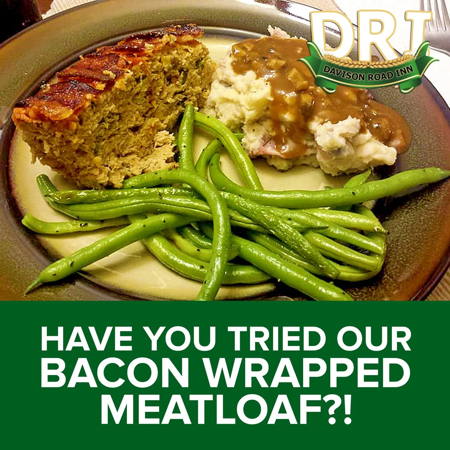 𝐖𝐡𝐨 𝐂𝐨𝐮𝐥𝐝 𝐆𝐨 𝐅𝐨𝐫 𝐒𝐨𝐦𝐞 𝐁𝐚𝐜𝐨𝐧 𝐖𝐫𝐚𝐩𝐩𝐞𝐝 𝐌𝐞𝐚𝐭𝐥𝐨𝐚𝐟 𝐃𝐢𝐧𝐧𝐞𝐫 𝐓𝐨𝐧𝐢𝐠𝐡𝐭?!🥓🔥

We have some hearty classics ready for you tonight Lockport! Our specials this and every Wednesday are bacon-wrapped meatloaf 🤤 with