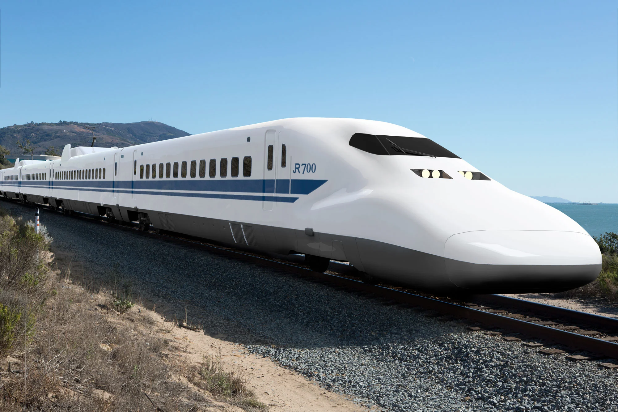 Nozomi Shinkansen spotted near Santa Barbara