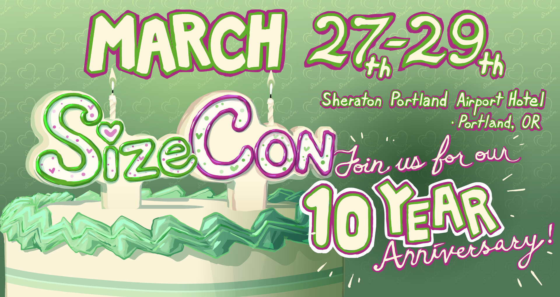 ✨It's SizeCon time again! ｜March 27th thru March 29th at the Sheraton Airport hotel Portland, OR Celebrating, validating and preaching self-love in the size community since 2016!