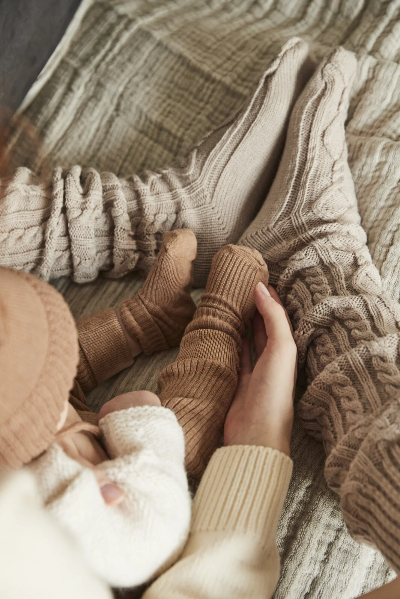 Mother &amp; Baby knitwear shoot, Fashion Stylist Sorrel Kinder