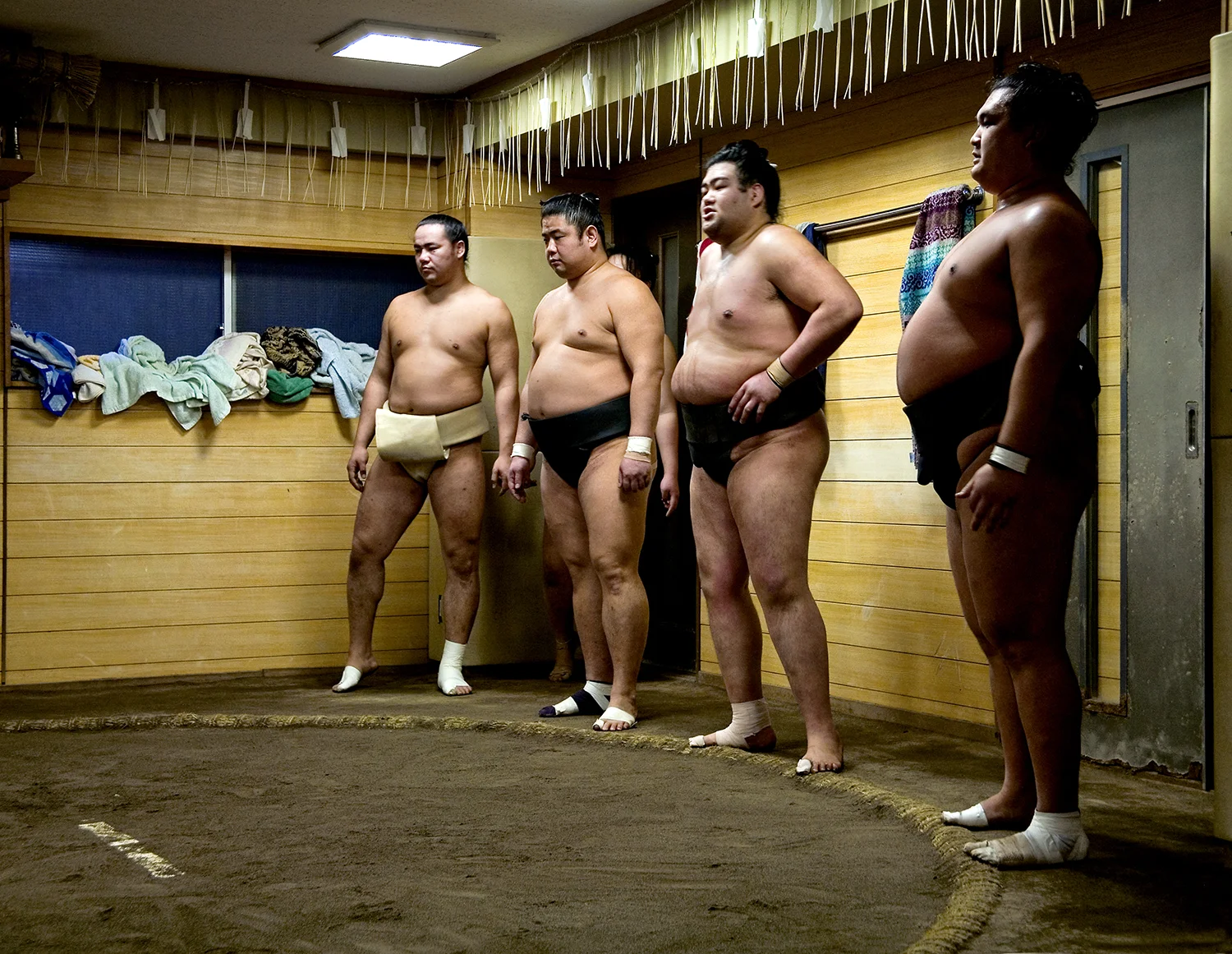 Sumo training, Tokyo, Japan