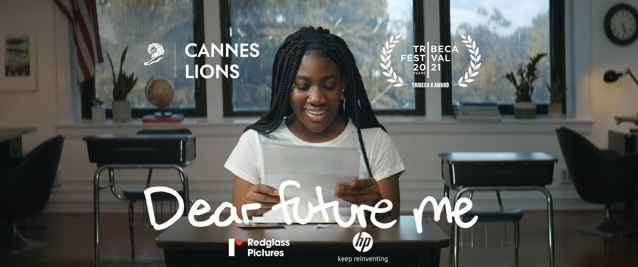 Dear Future Me is shortlisted for a Cannes Lion Award and is a Tribeca X Award Finalist!