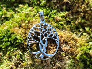 Oval Tree of Life Pendant — Whimsey | Designer Jewelry, Art