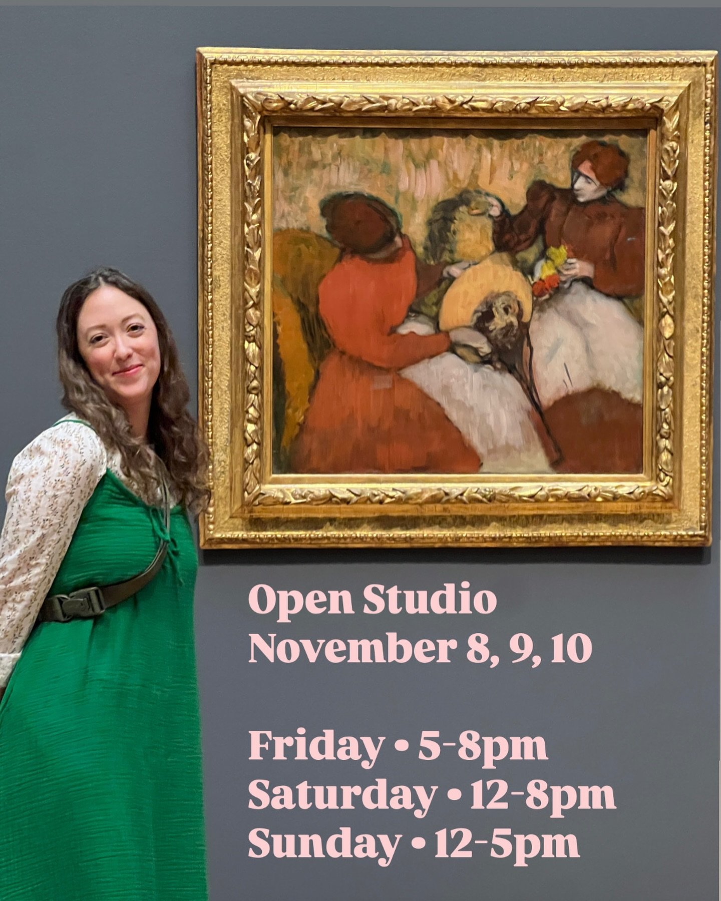 I&rsquo;m not sure I can grin quite this wide this weekend but I will be in my studio, Friday through Sunday, and I will do my best to put grins on your faces with some silly hats 💕 
@northrupkingbuilding studio 225 

&ldquo;The Milliners&rdquo; by 