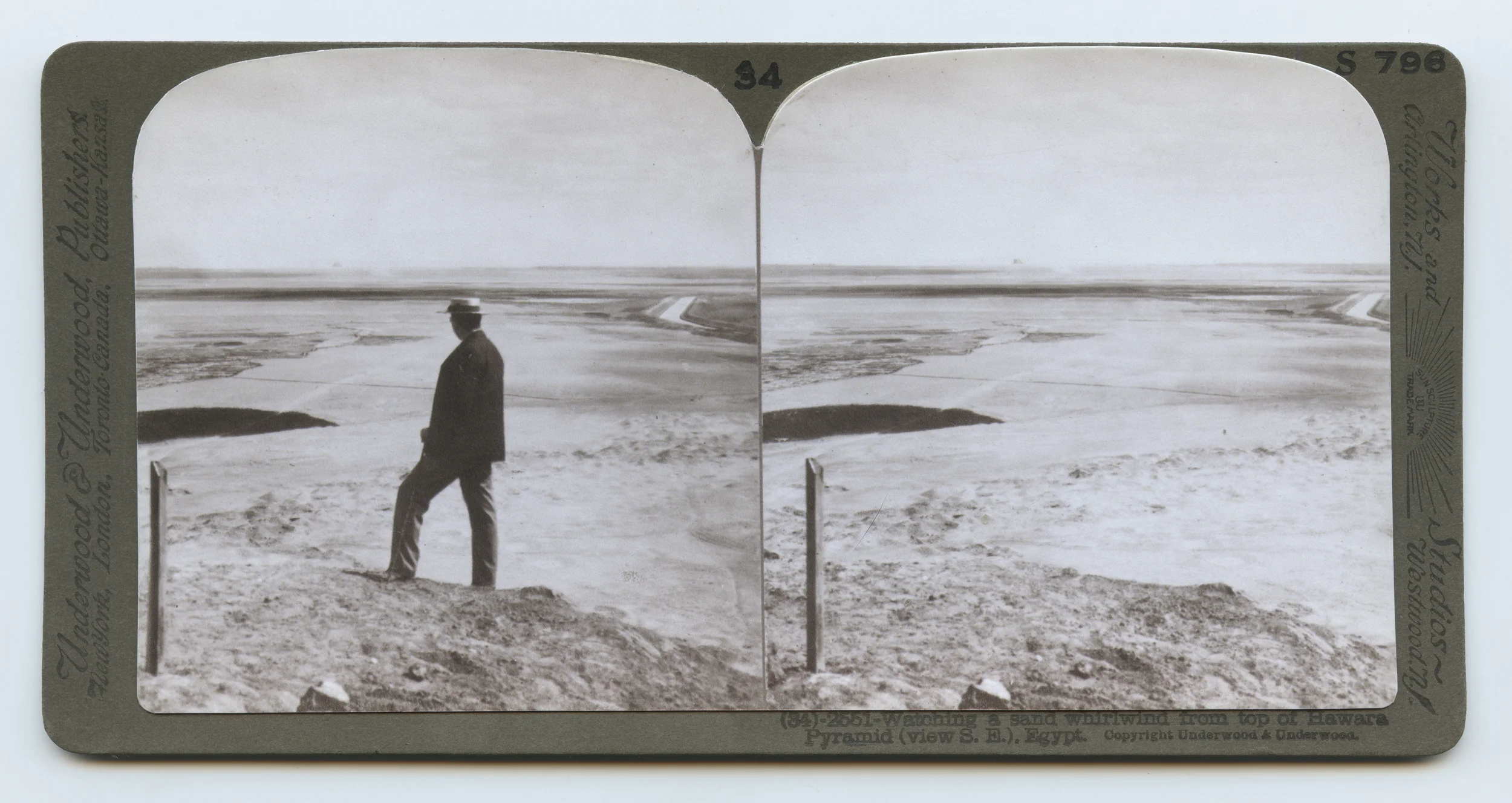 Stereoview: Hawara Pyramid