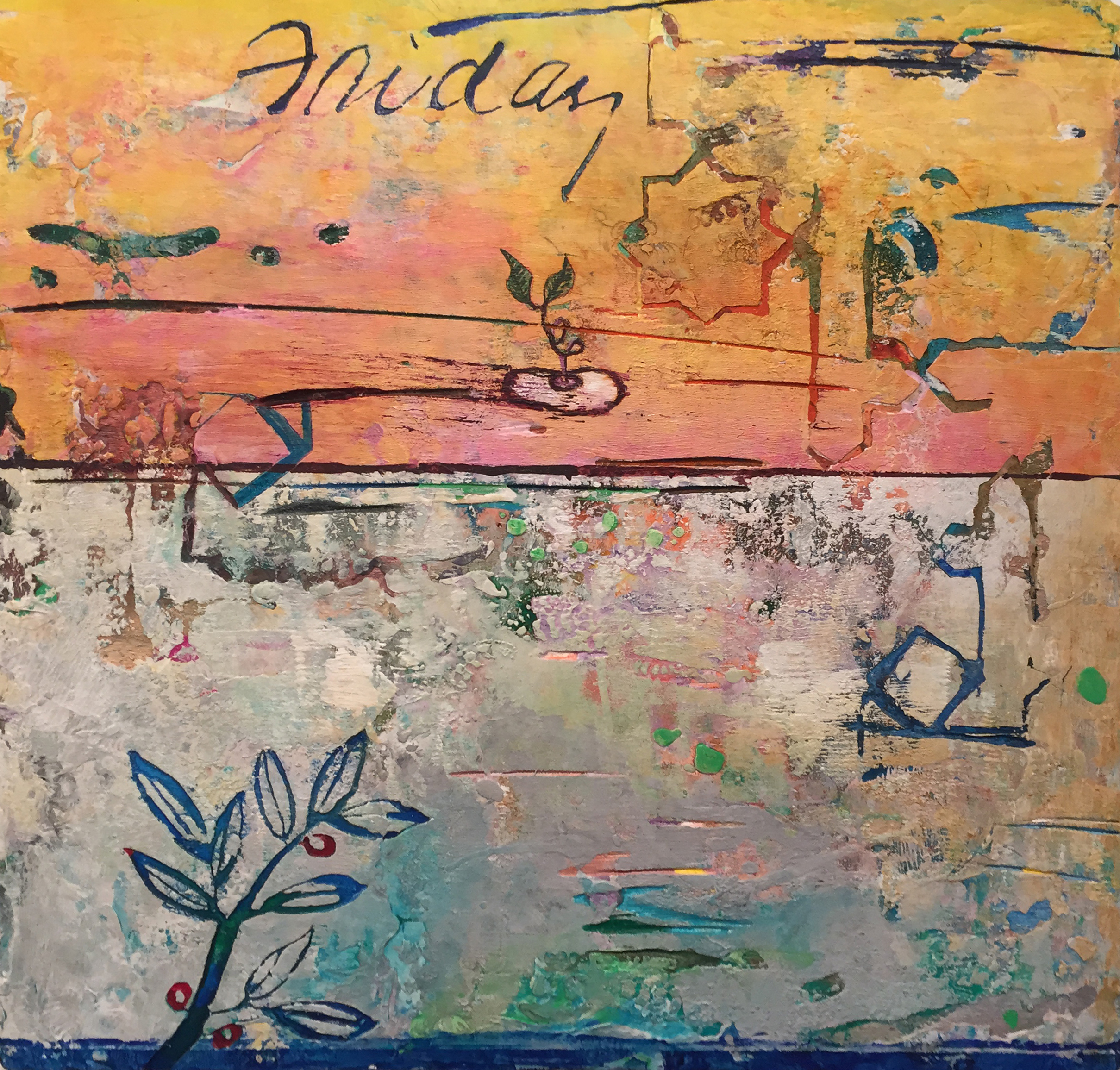 For our second summer artist talk, join us in welcoming Tennessee mixed media artist and painter Andrew Saftel . Andrew has shown his work at Cumberland Gallery since the early nineties in four solo shows and select group exhibits. He is recognized nationally for his tactile mixed media surfaces on birch panel, incorporation of found objects, and works on paper. Originally from the Northeast, Andrew graduated from San Francisco Art Institute in California and in the last thirty years has earned numerous awards, fellowships abroad, and public commissions. We are delighted to have him back this summer to talk about the ideas behind his work, process, and developments.