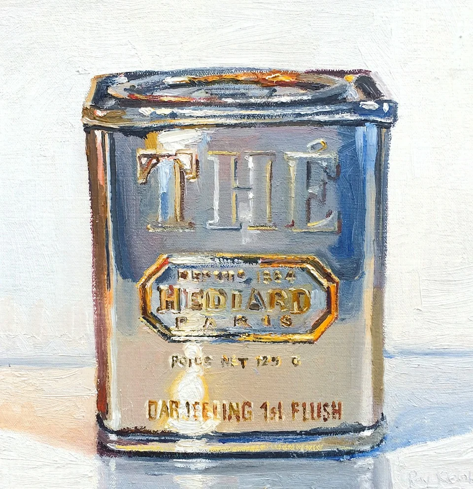 Blue and Orange (Tea Canister)
