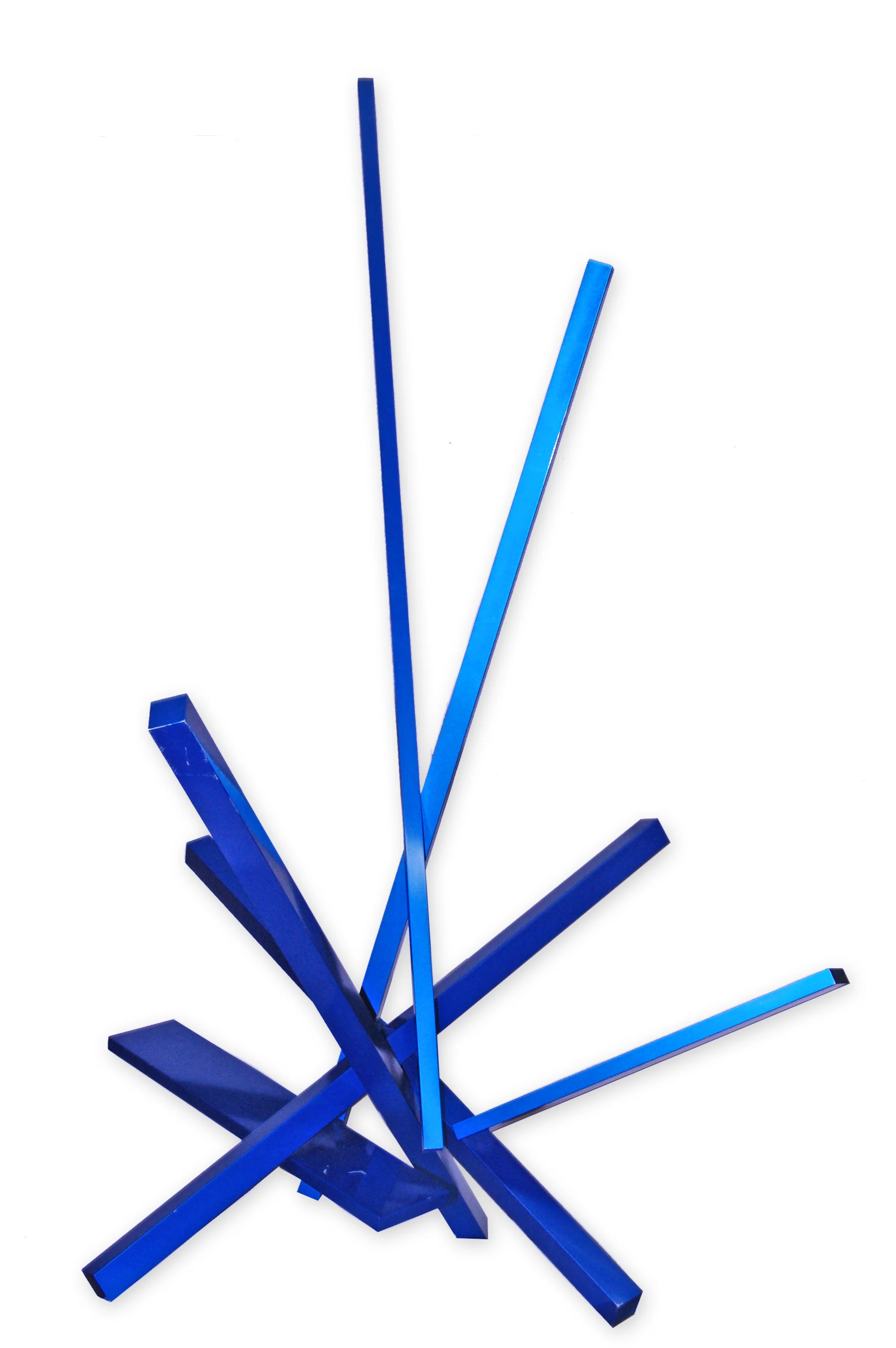 New Directions (1994-16), machined aluminum, 4’5“ x 2’9” x 2’8“
