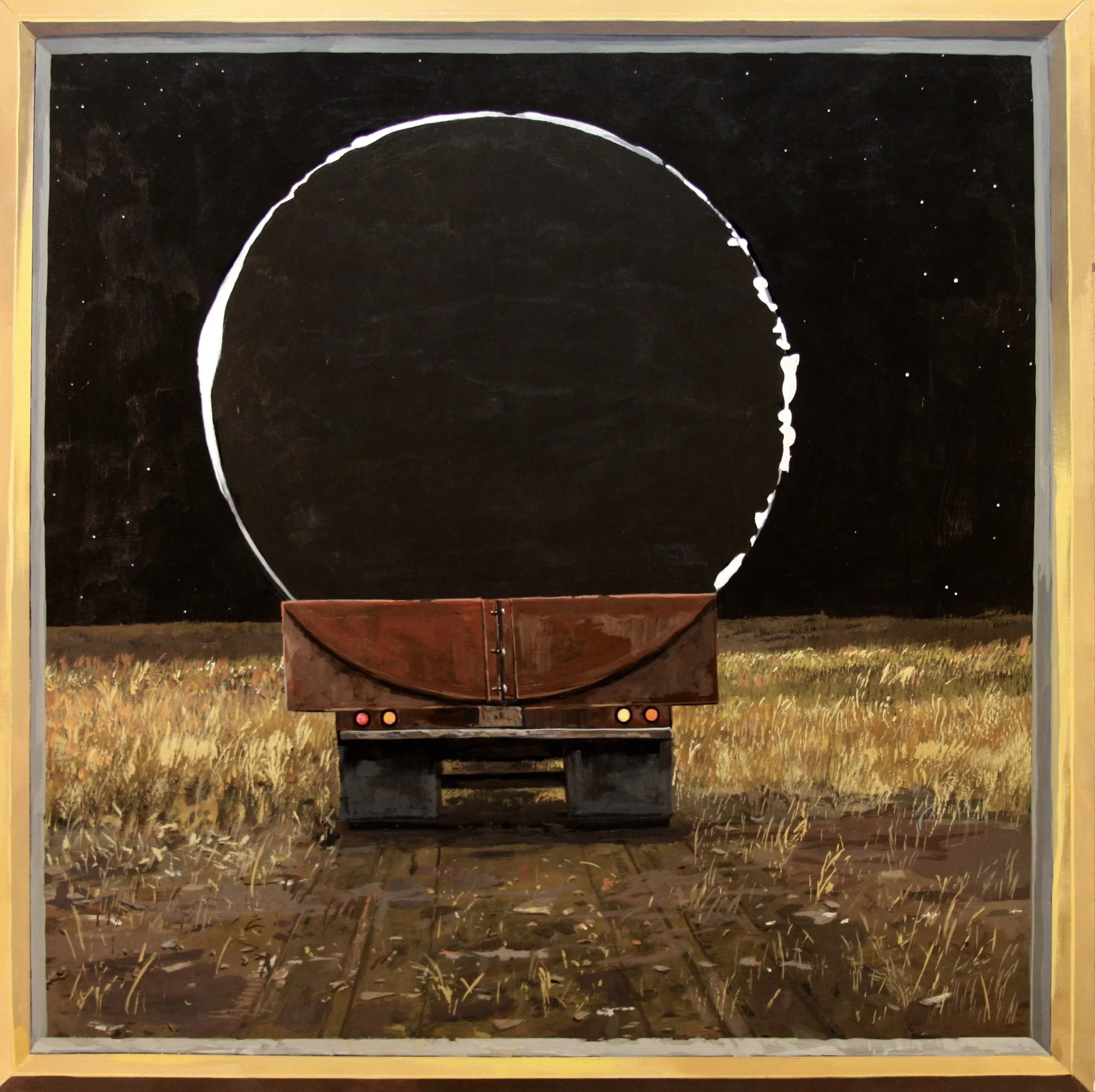 Solar Eclipse in an Empty Field