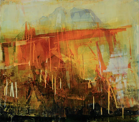 Red House Suite #1 (2016), oil on panel, 28 x 32 inches