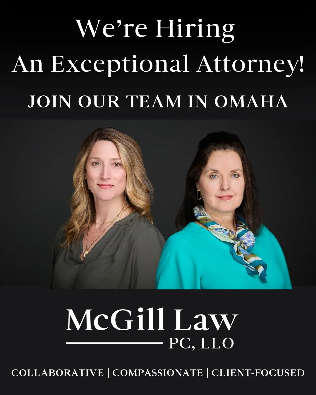 Our Omaha team is growing!

We&rsquo;re looking for an Associate Attorney who leads with both skill and heart. Someone who values collaboration, connection, and compassion, and wants to help families through some of life&rsquo;s hardest moments.

If 