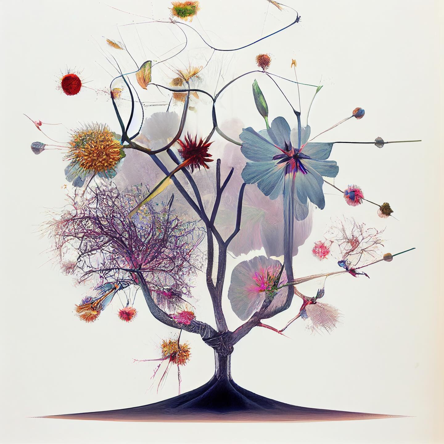 &ldquo;The Tree of Serendipity&rdquo;

#midjourney #digitalart #ai #aiart #datavis #dataviz #dataart #tech #art #artist #collage #인공지능아트 #디지털아트 #flowers #floral #neurofloral