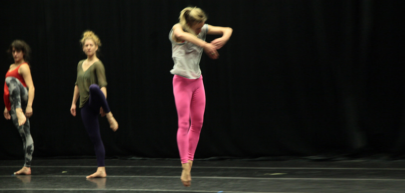 Adele in rehearsal for Liz Gerring's "Glacier"