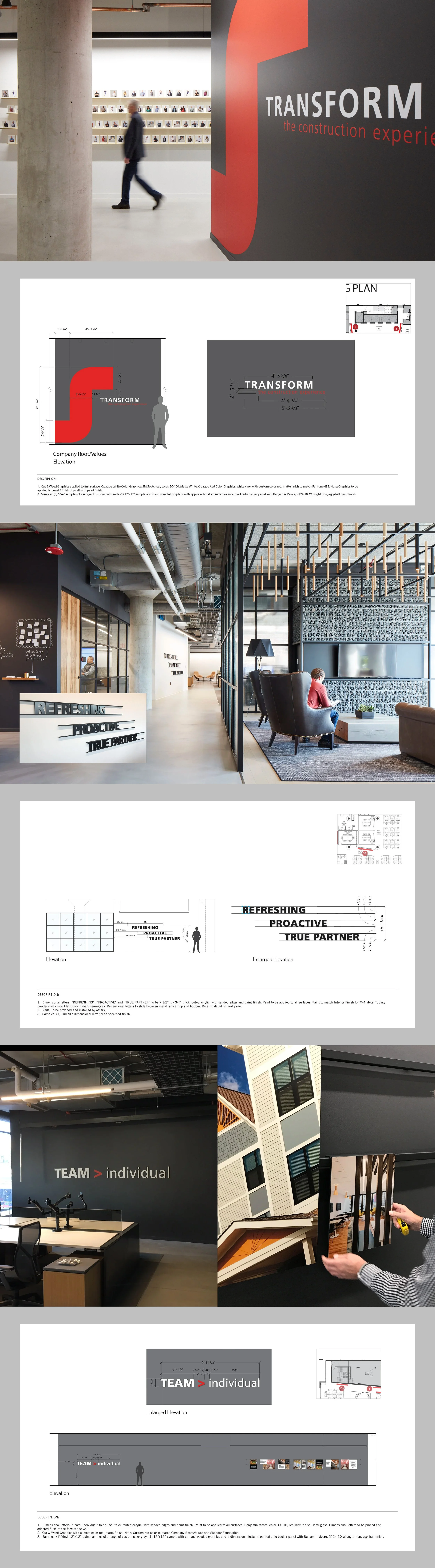 Skender office branding