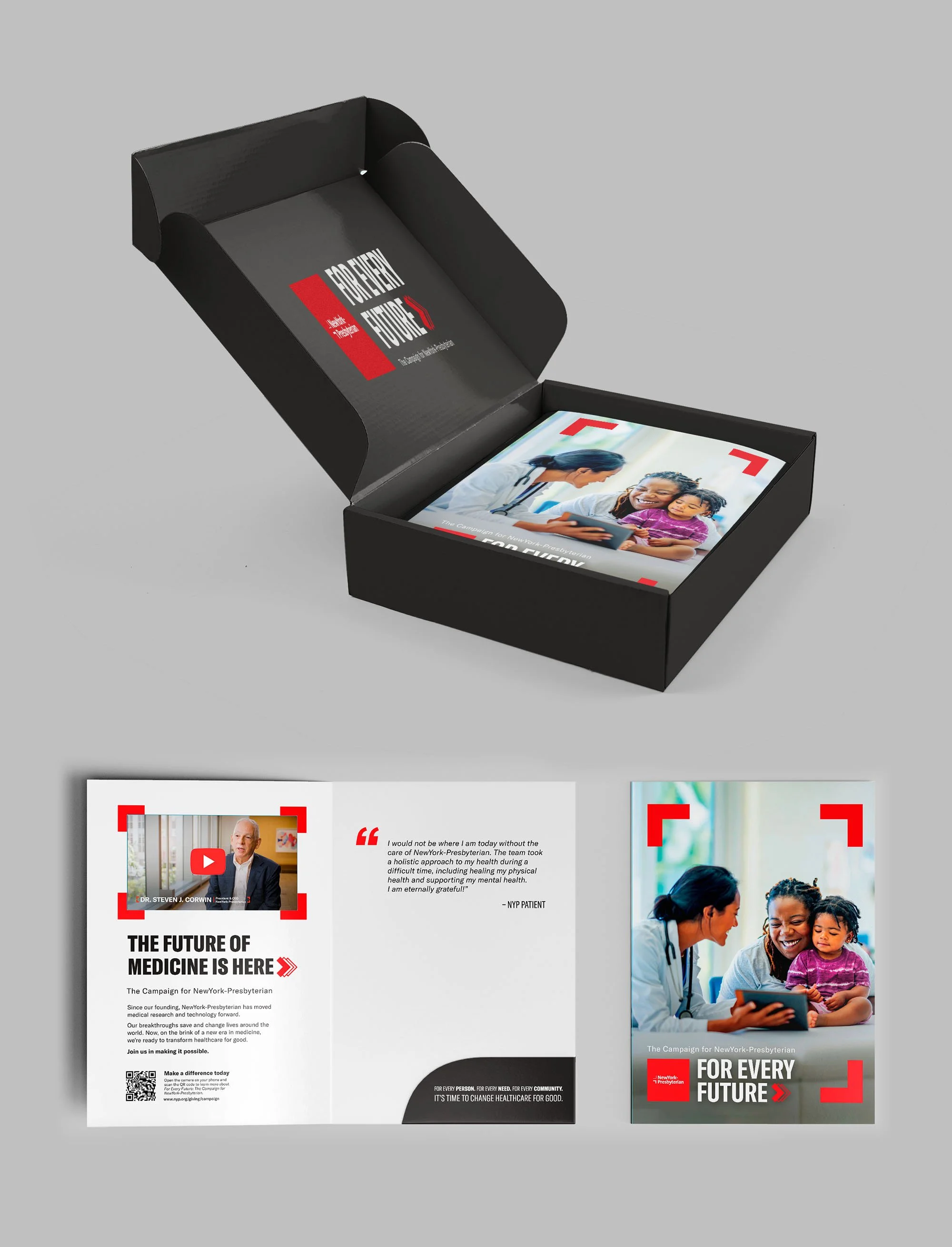 Video mailer folder and box